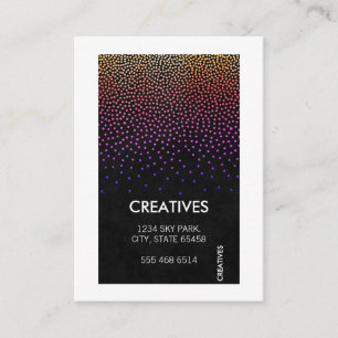 Carte De Visite Bordure blanche / Motif glamour