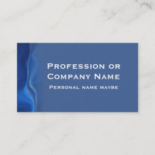 Carte De Visite Bordure Bleue Abstraite Moderne -- Entreprise/Prof