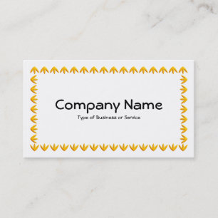 Carte De Visite Bordure de tulipe 3d - orange sur blanc