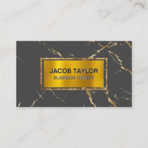 Carte De Visite Bordure d'or   Texture des taches d'or