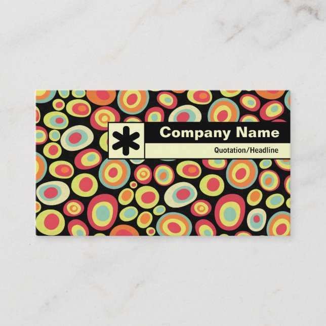 Carte De Visite Bordure étiquetée - Abstrait 20213 (Devant)
