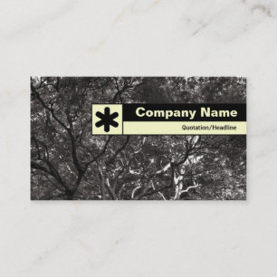 Carte De Visite Bordure étiquetée - Branches japonaises 01