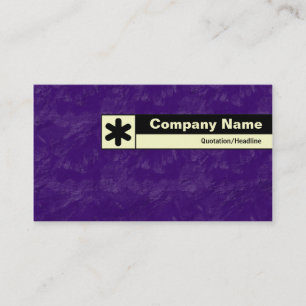 Carte De Visite Bordure étiquetée - Brosse Deep Purple