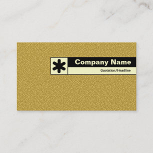 Carte De Visite Bordure étiquetée - Texte en or incorporé