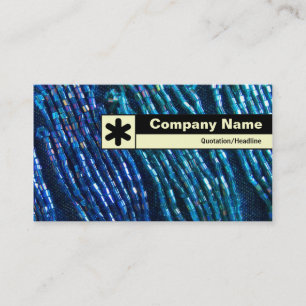 Carte De Visite Bordure étiquetée - Tresses en perle