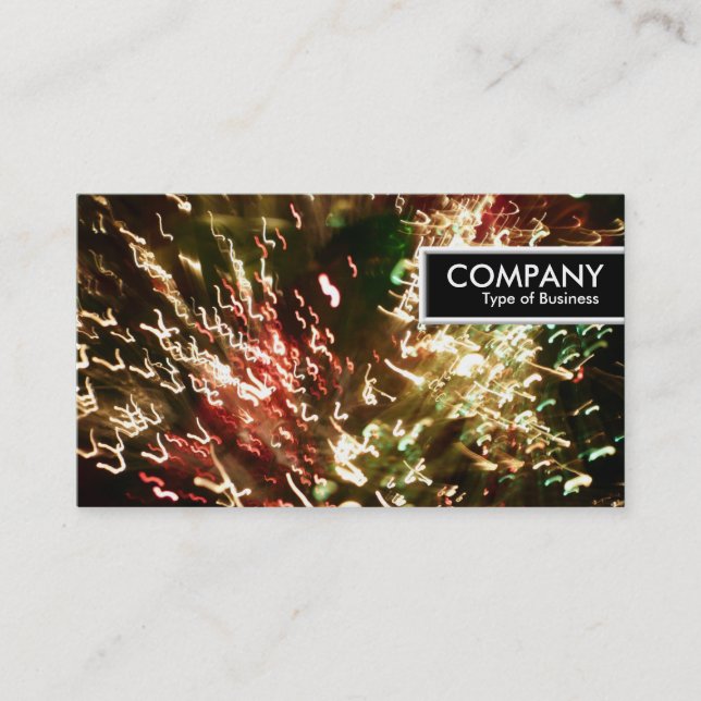 Carte De Visite Bordure - Fibre Optique (Devant)