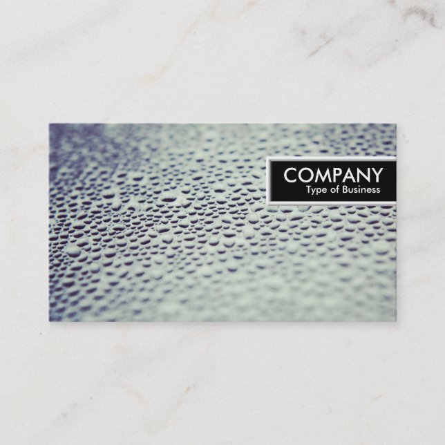 Carte De Visite Bordure - Gouttes d'eau sur verre 01 (Devant)