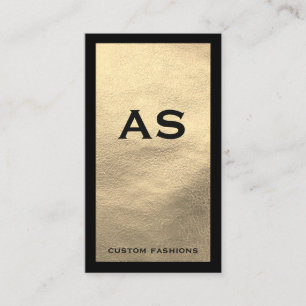 Carte De Visite Bordure noire Faux Cuir