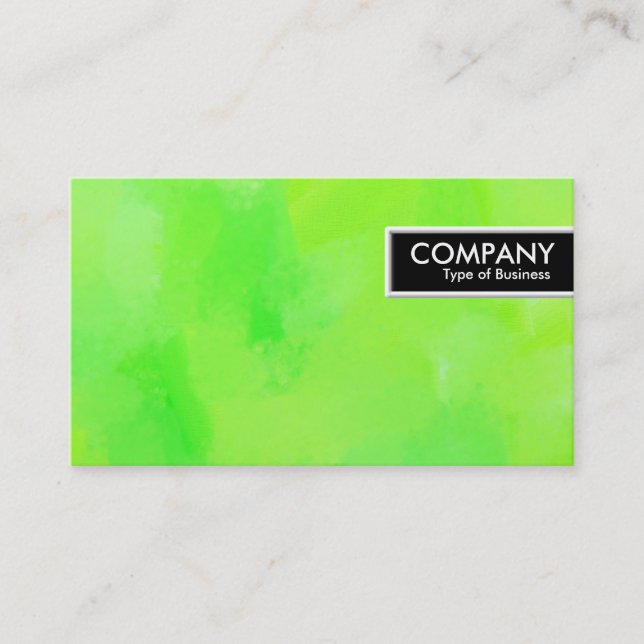 Carte De Visite Bordure - Peint en vert II (Devant)