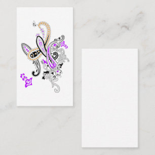 Carte de visite botanique de luxe Conception flo