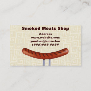 Carte De Visite Boucherie fumée