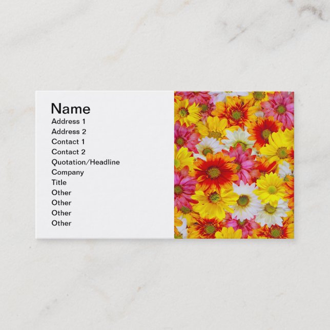 Carte De Visite Bouches colorées (Devant)