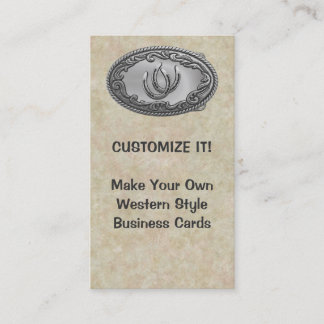Carte De Visite Boucle argentée occidentale