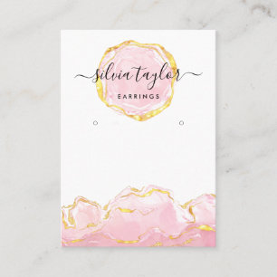 Carte De Visite Boucles d'oreilles de typographie présentoir bijou