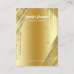 Carte De Visite Boucles d'oreilles pour porte-bijoux parties scint