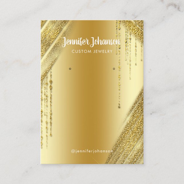 Carte De Visite Boucles d'oreilles pour porte-bijoux parties scint (Devant)