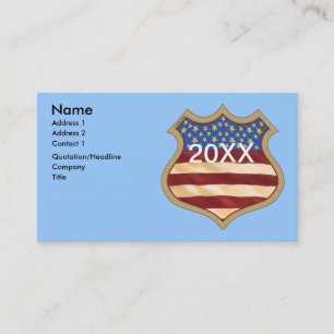 Carte de visite Bouclier de Campagne Politique