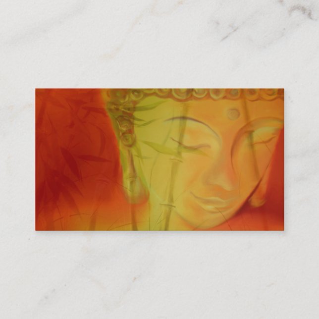 Carte De Visite Bouddha et bambou (Devant)