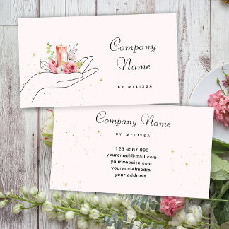 Carte De Visite Bougie florale