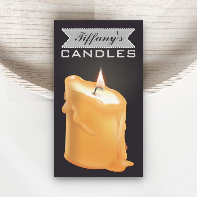 Carte De Visite Bougies maison personnalisées | Bougies artisanale (Créateur téléchargé)