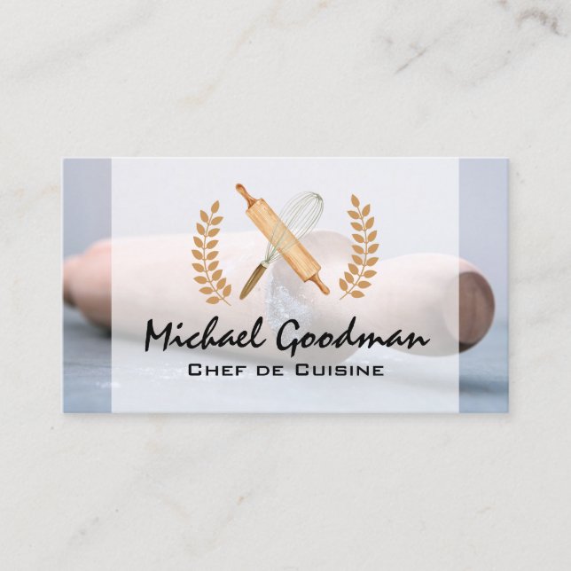 Carte De Visite Boulanger | Directeur de restaurant | Chef (Devant)