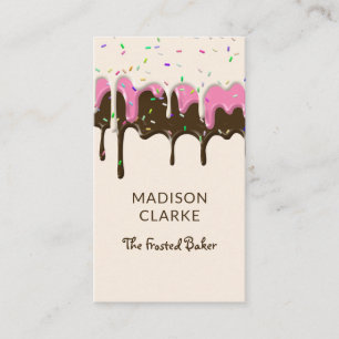 Carte De Visite Boulangerie à dégivrage arrosé