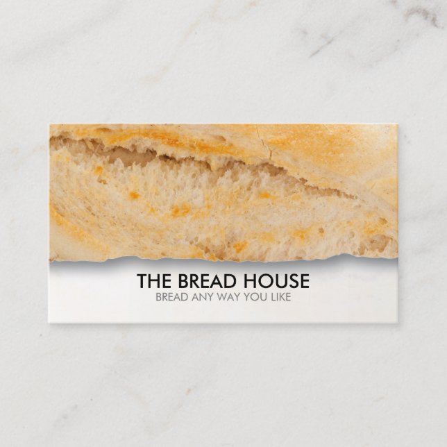 Carte De Visite Boulangerie à pain sur mesure (Devant)