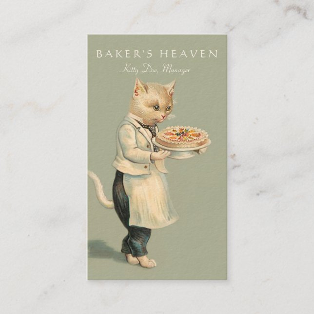 Carte De Visite Boulangerie, chef de pâtisserie, Baker, (Devant)