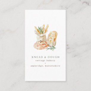 Carte De Visite Boulangerie Cottage aquarelle 