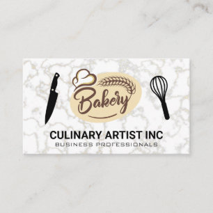 Carte De Visite Boulangerie   Couteau   Logo Whisk