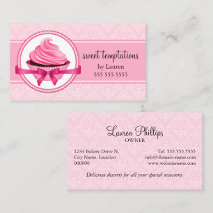Carte De Visite Boulangerie Couture Cupcake