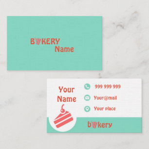 Carte De Visite Boulangerie créative simple à deux côtés