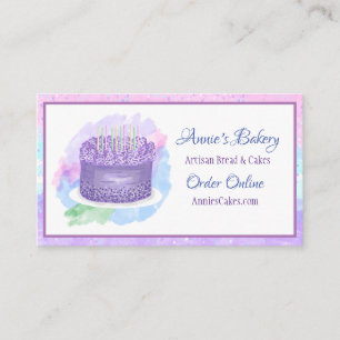 Carte De Visite Boulangerie   Cuisine au gâteau d'anniversaire