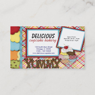 Carte De Visite Boulangerie Cupcake