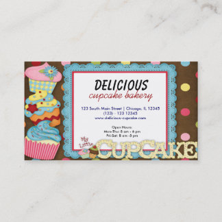 Carte De Visite Boulangerie Cupcake