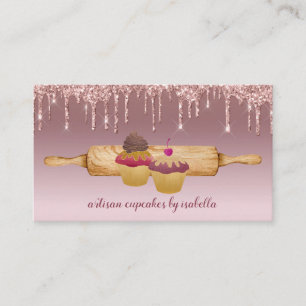 Carte De Visite Boulangerie Cupcake Boulangerie Rose Parties scint