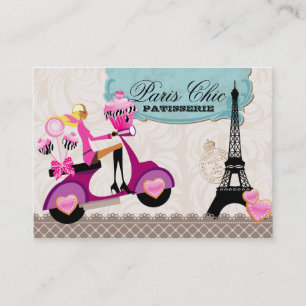 Carte De Visite Boulangerie Cupcake Cake Pops Paris Tour Eiffel