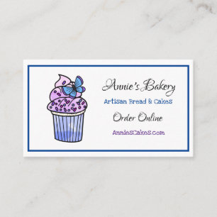 Carte De Visite Boulangerie   Cupcake de papillon