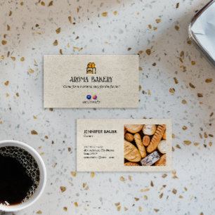 Carte De Visite Boulangerie de boulangerie   Pain chaud classique