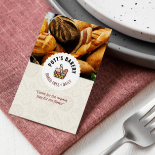 Carte De Visite Boulangerie de boulangerie   Pain quotidien cuit