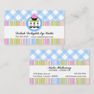 Carte De Visite Boulangerie de Cupcake et Cake Pops