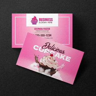 Carte De Visite Boulangerie de Cupcake moderne Boutique Pâtisserie