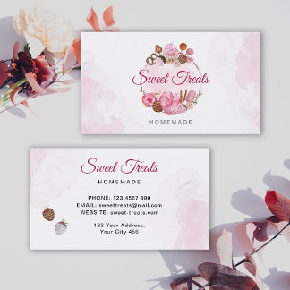 Carte De Visite Boulangerie de friandises