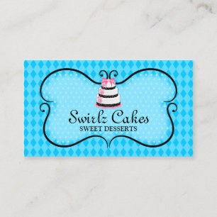Carte De Visite Boulangerie de gâteau