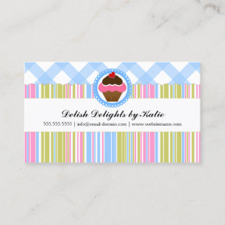 Carte De Visite Boulangerie de petit gâteau colorée
