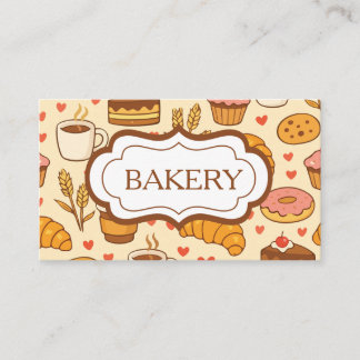Carte De Visite Boulangerie de Style Vintage