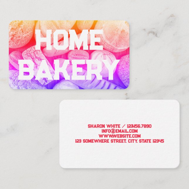 Carte De Visite Boulangerie domestique (Devant / Derrière)