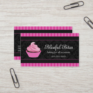 Carte De Visite Boulangerie élégante de petit gâteau