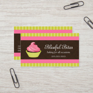 Carte De Visite Boulangerie élégante de petit gâteau