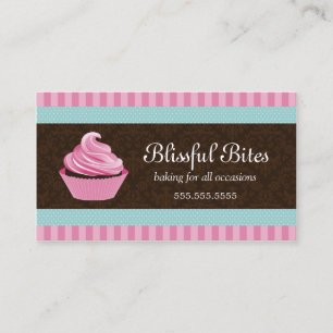 Carte De Visite Boulangerie élégante de petit gâteau